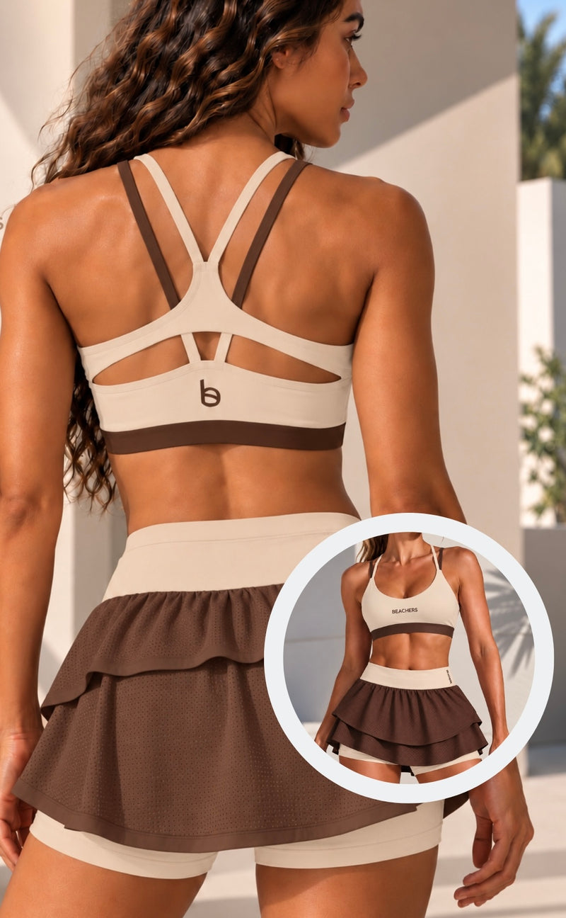 Conjunto Short Saia Súria e Top Penélope Beachers