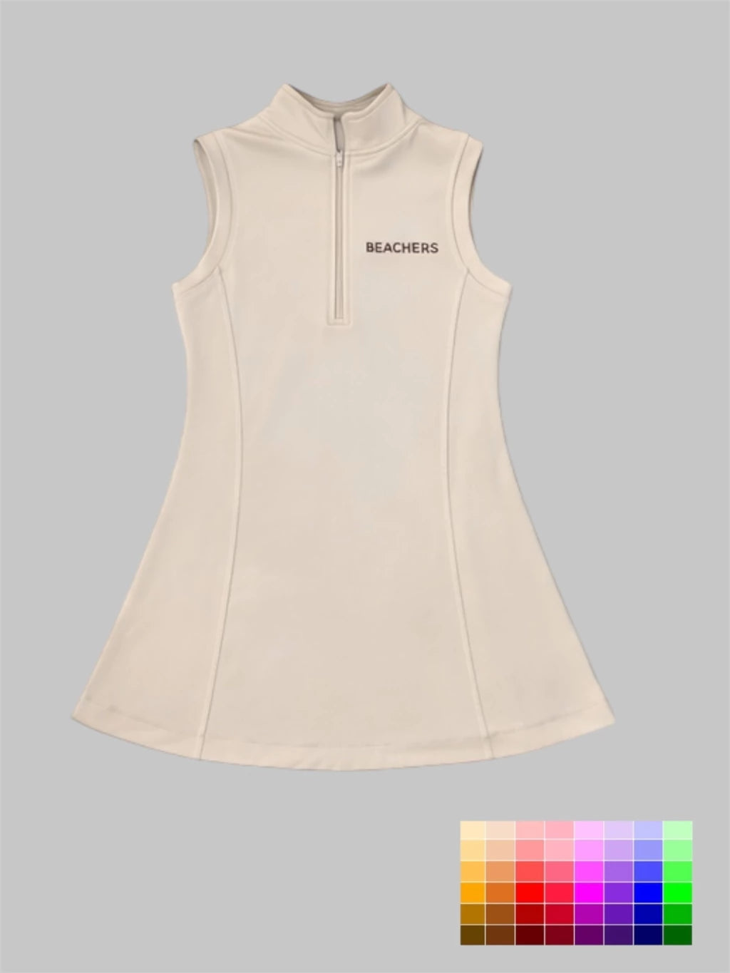 Vestido Esportivo Godê Zíper Active Charlotte Beachers