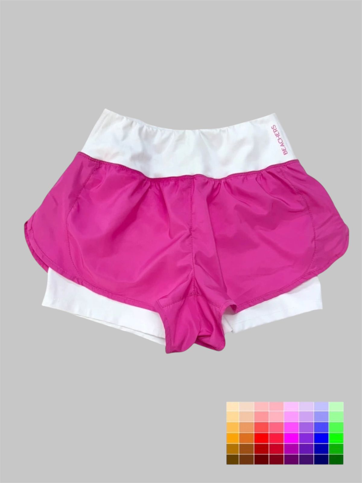 Bermuda Short Active Virgínia com Bolso Zíper no Cós Atrás Beachers